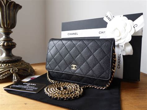 chanel classic wallet on chain in cavair leather|Classic wallet on chain .